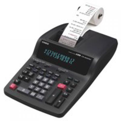 Casio 12 Digit Printing Calculator Black