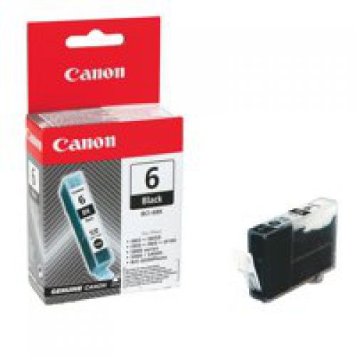 Canon BCI6BK Black Standard Capacity Ink Cartridge 13ml - 4705A002