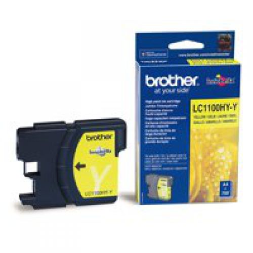 Brother Yellow High Yield Ink Cartridge 10ml - LC1100HYY
