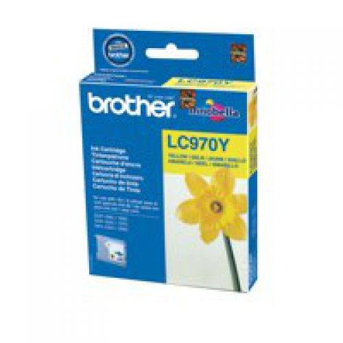 Brother+Yellow+Ink+Cartridge+8ml+-+LC970Y