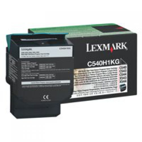 Lexmark+Black+Toner+Cartridge+2.5K+pages+-+C540H1KG