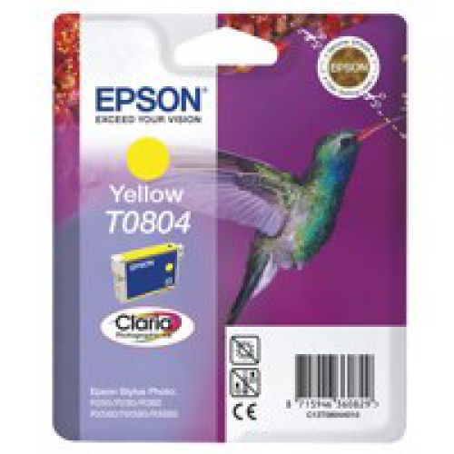 Epson+T0804+Hummingbird+Yellow+Standard+Capacity+Ink+Cartridge+7ml+-+C13T08044011