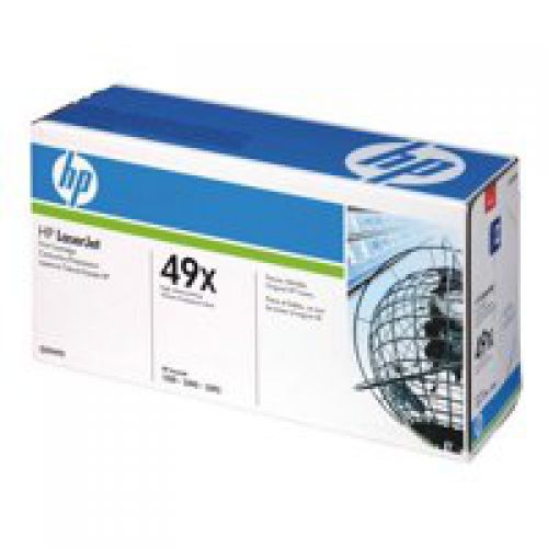 HP 49X Black High Yield Toner Cartridge 6K pages for HP LaserJet 1160/1320/3390/3392 - Q5949X