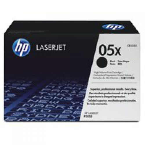 HP 05X Black High Yield Toner 6.5K pages for HP LaserJet P2035/P2050/P2058 - CE505X