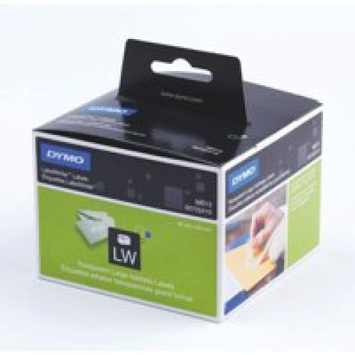 Labelling Tapes & Labels Dymo LabelWriter Large Address Label 36x89mm 260 Labels Per Roll Clear Plastic