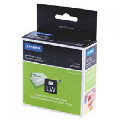 Labelling Tapes & Labels Dymo LabelWriter Return Address International Label 25x54mm 500 Labels Per Roll White