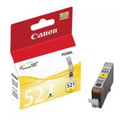 Canon+CLI521Y+Yellow+Standard+Capacity+Ink+Cartridge+9ml+-+2936B001