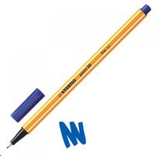 STABILO+point+88+Fineliner+Pen+0.4mm+Line+Blue+%28Pack+10%29+-+88%2F41