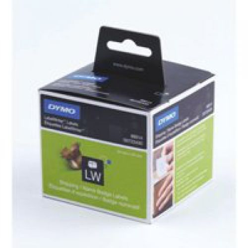 Labelling Tapes & Labels Dymo LabelWriter Shipping Label or Name Badge 54x101mm 220 Labels Per Roll White