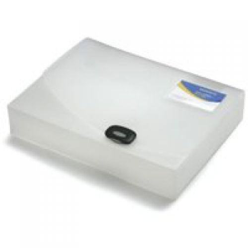 Box Files Rapesco 60mm Rigid Wallet Box File A4 Clear