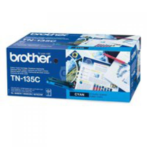 Brother+Cyan+Toner+Cartridge+4k+pages+-+TN135C