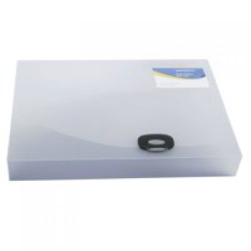 Box Files Rapesco 40mm Rigid Wallet Box File A4 Clear