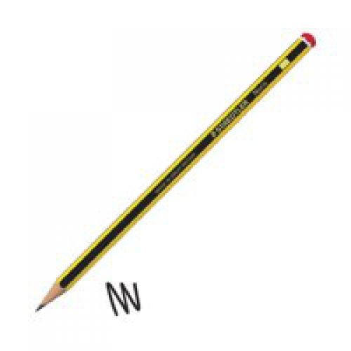 Pencils (Wood Case) Staedtler Noris 2B Pencil Yellow/Black Barrel (Pack 12)