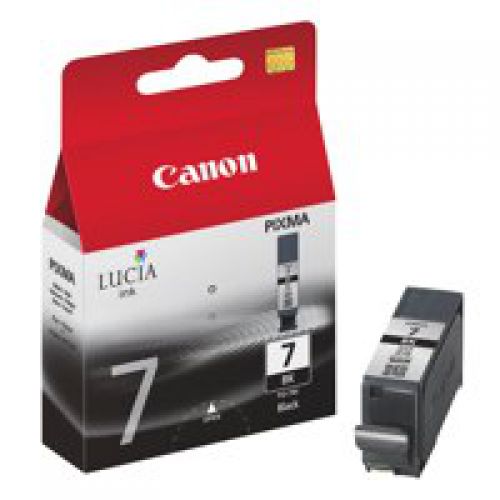 Inkjet Cartridges Canon PGI7BK Black Standard Capacity Ink Cartridge 25ml - 2444B001