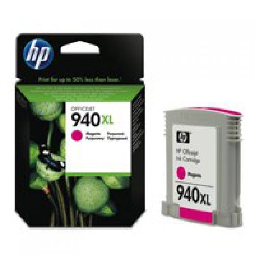 Hewlett+Packard+%5BHP%5D+No.940XL+Inkjet+Cartridge+High+Yield+Page+Life+1400pp+16ml+Magenta+Ref+C4908AE