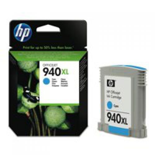 Hewlett+Packard+%5BHP%5D+No.940XL+Officejet+Inkjet+Cartridge+HY+Page+Life+1400pp+16ml+Cyan+Ref+C4907AE