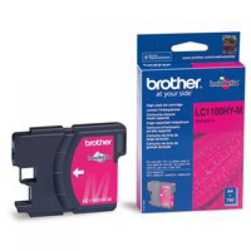 Brother Magenta High Yield Ink Cartridge 10ml - LC1100HYM