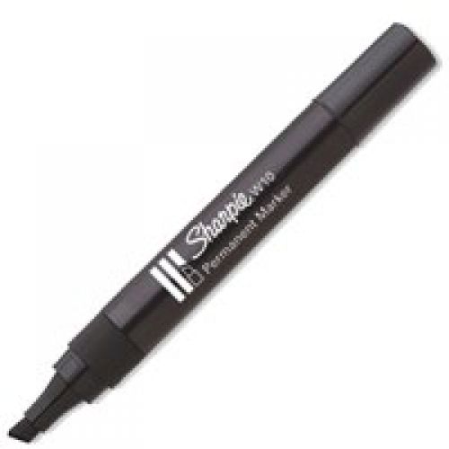 Permanent Markers Sharpie W10 Permanent Marker Chisel Tip 1.5-5mm Line Black (Pack 12)