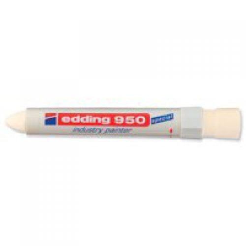 Edding 950 Industry Painter Permanent Marker Bullet Tip 10mm Line White (Pack 10)