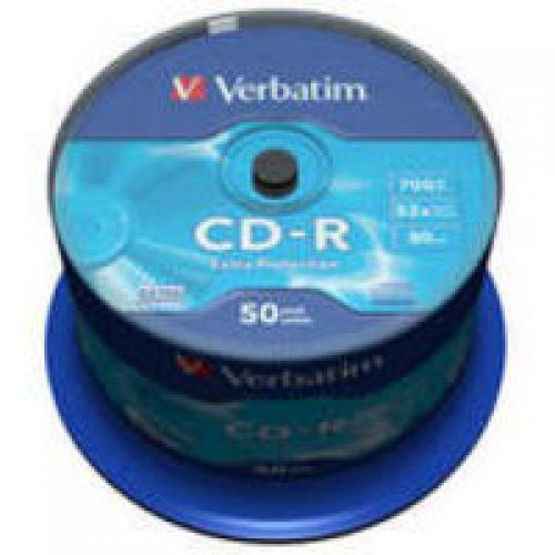 Verbatim CDR Extra Protection 700MB Spindle of 50 - 43351