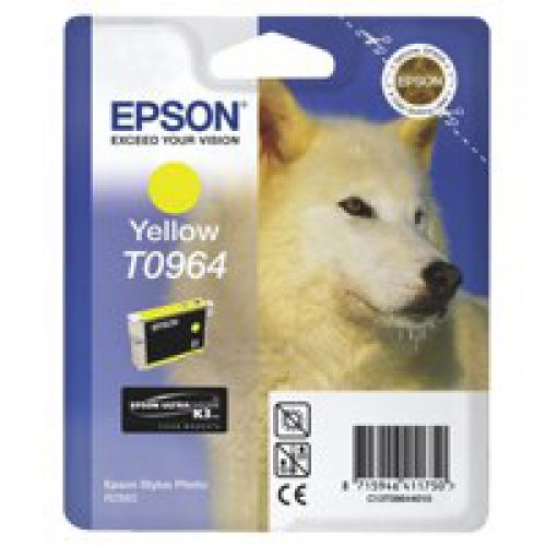 Epson+T0964+Husky+Yellow+Standard+Capacity+Ink+Cartridge+11ml+-+C13T09644010