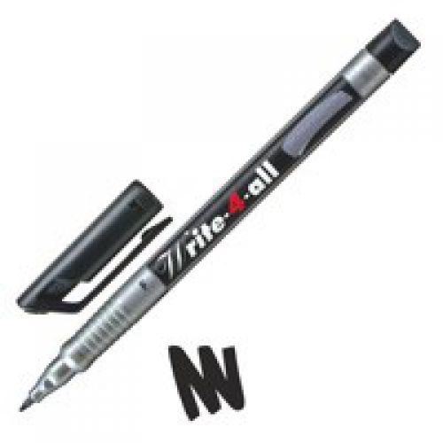 STABILO+Write-4-All+Fine+Permanent+Marker+0.7mm+Line+Black+%28Pack+10%29+-+156%2F46
