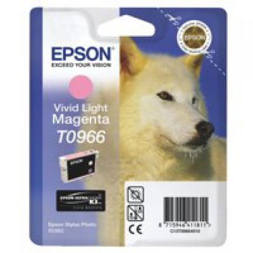 Epson+T0966+Husky+Vivid+Light+Standard+Capacity+Magenta+Ink+11ml+-+C13T09664010