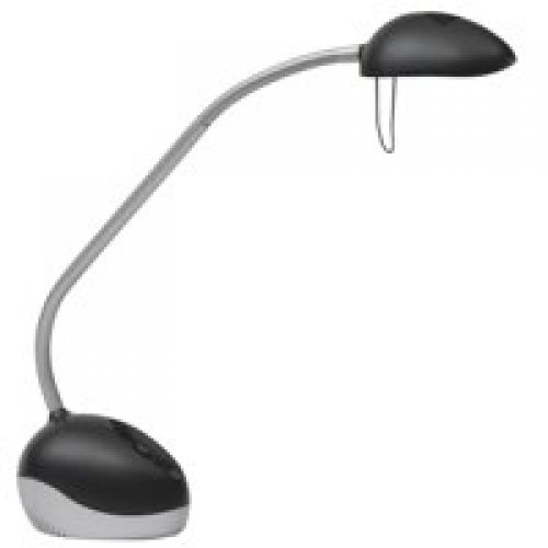 Desk / Table Lights Alba X Led Desk Lamp Black Silver LEDX N UK