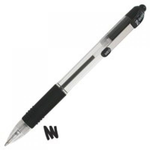 Ball Point Pens Zebra Z-Grip Retractable Ballpoint 1.0mm Tip Black (Pack 12)