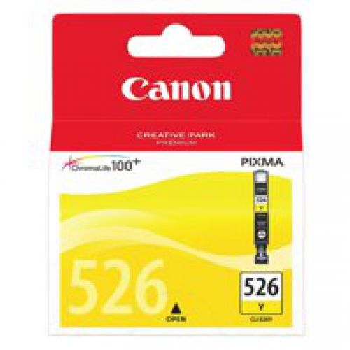 Canon+CLI526Y+Yellow+Standard+Capacity+Ink+Cartridge+9ml+-+4543B001