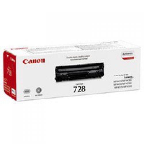 Canon 728BK Black Standard Capacity Toner Cartridge 2.1k pages - 3500B002