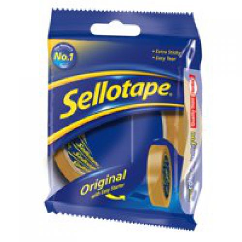 Clear Tape Sellotape Original Golden Tape 18mmx66m Clear (Pack 16) 1443252