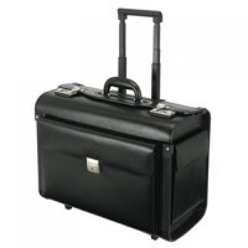 Alassio SILVANA Trolley Pilot Case Black - 92301