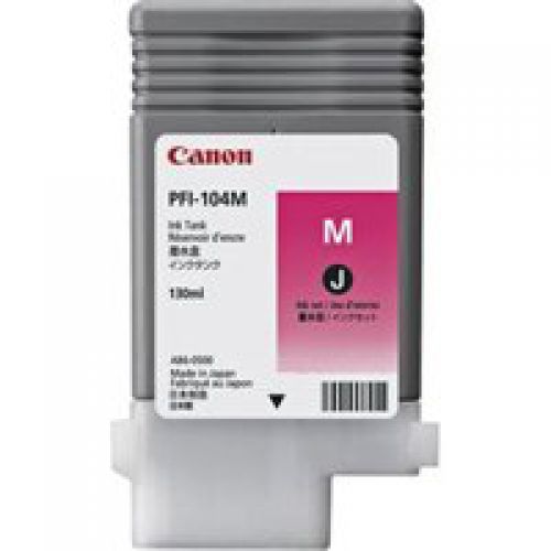 Canon PFI104M Magenta Standard Capacity Ink Cartridge 130ml - 3631B001