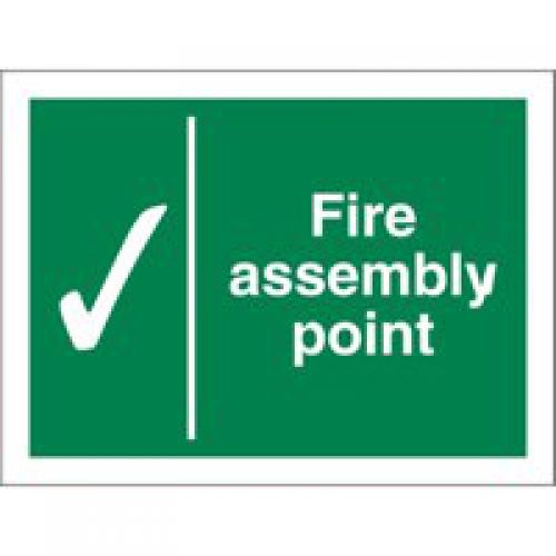 Fire Stewart Superior Fire Assembly Point Sign 200x150mm