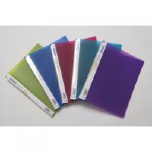 Ring Binders Rapesco Ring Binder Polypropylene 2 O-Ring A4 15mm Rings Bright Transparent Assorted (Pack 10)