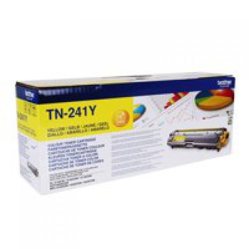 Brother+Yellow+Toner+Cartridge+1.4k+pages+-+TN241Y
