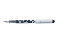 Pilot V-Pen Erasable Disposable Fountain Pen Black (Pack 12) - 631101201