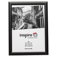 Photo Album Co Certificate/Photo Frame A4 Wood Frame Plastic Front Black - PAWFA4B-BLK