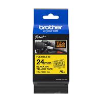 BROTHER BLACK ON YELLOW LABEL TAPE 24MM