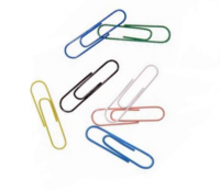 ValueX Paperclip Large Plain 32mm Assorted Colours (Pack 100) - 30601