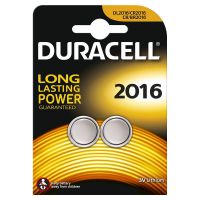 Duracell Lithium Coin Batteries 3V 2016 (Pack 2) - DL2016B2