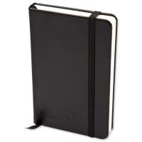 Silvine Executive A4 Casebound Soft Feel Cover Notebook Ruled 160 Pages Black - 198BK
