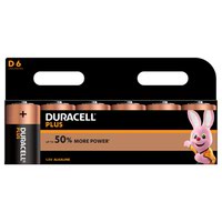 Duracell Plus Power D Alkaline Batteries (Pack 6) MN1300B6PLUS