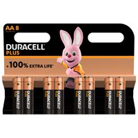 Duracell Plus AA Alkaline Batteries (Pack 8) MN1500B8PLUS