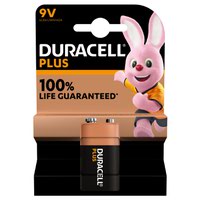 Duracell Plus 9V Alkaline Batteries (Pack 1) MN1604B1PLUS