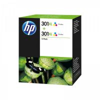HP 301XL Tricolour Standard Capacity Ink Cartridge 6ml Twinpack - D8J46AE