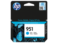 HP 951 Cyan Standard Capacity Ink Cartridge 700 pages for HP OfficeJet Pro 251/276/8100/8600/8610/8620 - CN050AE