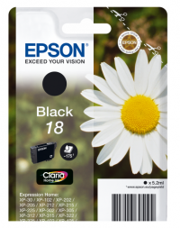 Epson 18 Daisy Black Standard Capacity Ink Cartridge 5ml - C13T18014012