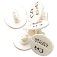 VERSAPAK NUMBERED BUTTON SEAL WHITE (PAC